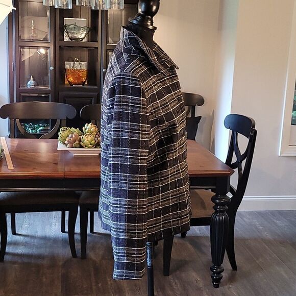 Style & Co Collection Black Checkered Jacket - Picture 2 of 7